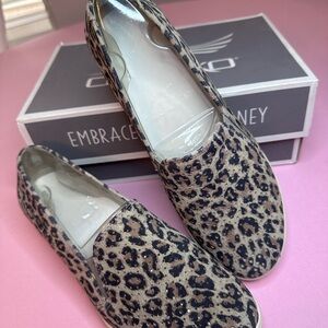 Dansko Odina Suede Leopard Slip-On Flats - Leopard